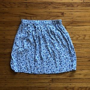 Floral mini skirt